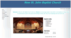 Desktop Screenshot of newstjohnbaptistchurch.org